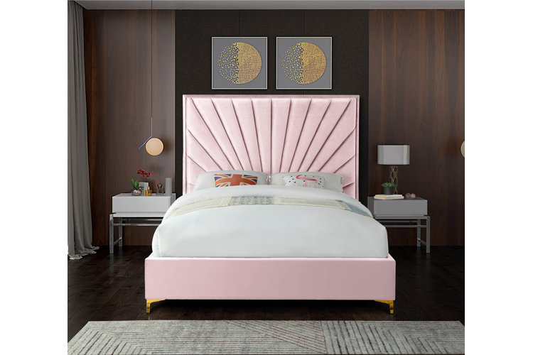 Manila upholstered low online profile platform bed